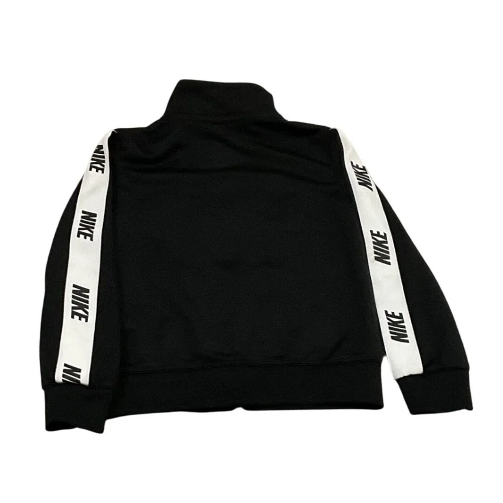 Nike Track Jacket‎ Toddler Boys 2T Black Logo Taping Full Zip Sportswear